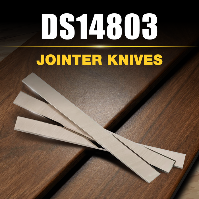 DS14803, HSS 6 inch Jointer Knives for Ridgid JP0610,Delta 37-190 37-195, Craftsman 21705 922995, Jet JJ-6CS, Powermatic Jointers (3-Pack)