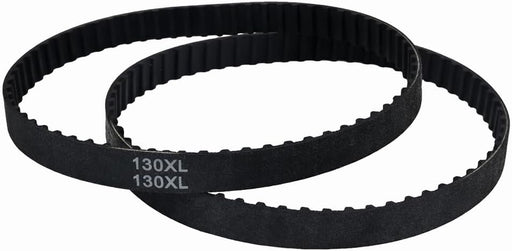 Dark Stone 130XL Bandsaw Drive Belt Replacement for 9" Band Saw, Heavy Duty Timing Belt Fits Most 9-Inch Benchtop Bandsaws, Durable Rubber Power Transmission Belt, 2 Pack, DS23205G